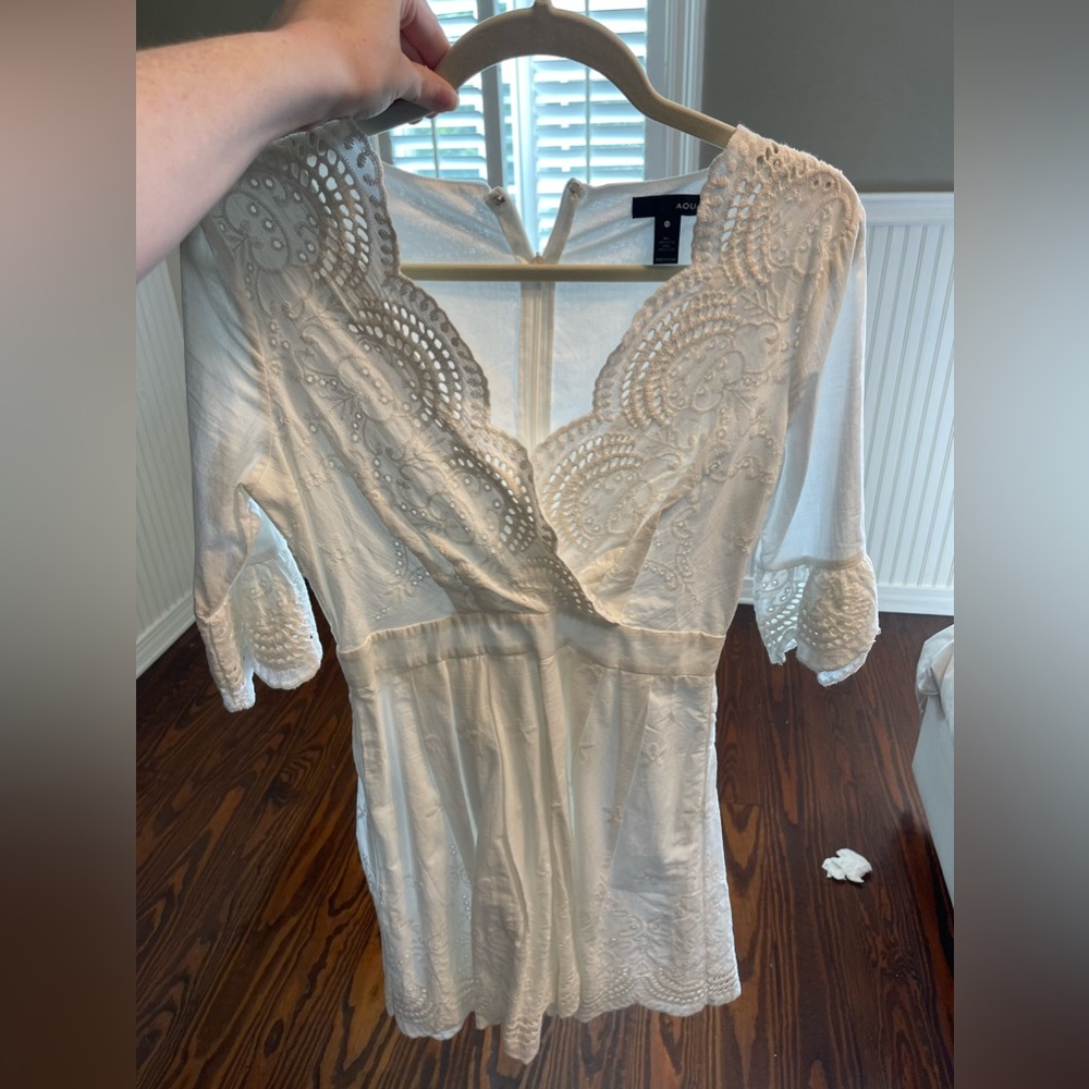 White dress eyelet